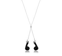 Ancnoz Catena anti-perdita per auricolari wireless Bluetooth, catena a serpente color argento, cordino per cuffie alla moda, accessorio per donne e uomini