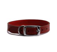 Ancol Heritage - Collare in pelle, 50-59 cm, taglia 7, colore: Rosso