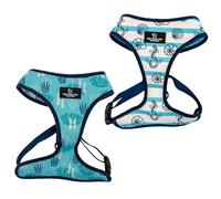 Ancol Soho - Pettorina reversibile per cani, in stile nautico/corallo, resistente alle intemperie e leggera, elegante accessorio per animali domestici, confortevole, taglia M