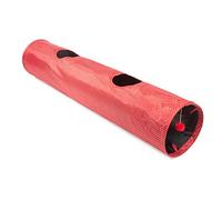 Ancol Tunnel per Gatti a Pois, Giocattolo Rosso con Materiale Increspato, Design Pieghevole per Divertimento ed Esercizio Fisico