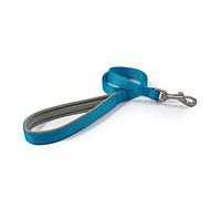 Ancol Viva Guinzaglio imbottito con manico in neoprene, blu, resistente alle intemperie, accessorio per passeggiate per cuccioli - 1 m x 19 mm