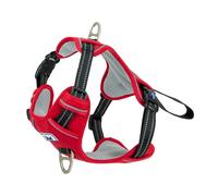Ancol Viva Pettorina per cani da viaggio e da allenamento, colore: rosso, comoda accessorio per animali domestici, con petto imbottito e 2 clip per guinzaglio, taglia M, 45-65 cm