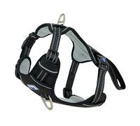 Ancol Viva - Pettorina per cani da viaggio e da allenamento, comoda, con petto imbottito e 2 clip per guinzaglio, taglia M, 45-65 cm, colore: nero