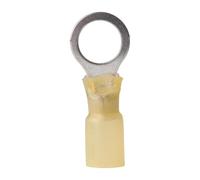 Ancor 312625 Marine Grade Electrical Nylon Insulated Adhesive Lined Heat Shrink Ring Terminals (12 to 10-Gauge, Size 3/8 Screw, 25-Pack)