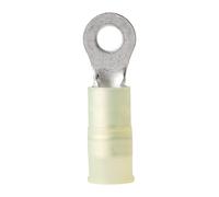 ANCOR MARINE GRADE 220224 Electrical Nylon Insulated Double Crip Funnel Entry Ring Terminals with Insulation Grip (12 to 10-Gauge, Size 1/4 Screw, 100-Pack)