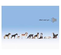 Ancora 12852 Set Di Figure Di Cani Con Modulo Sonoro HO 1:87 NUOVO