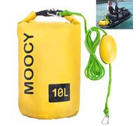 Ancora 2 in 1 con ancora di sabbia per piccole imbarcazioni, moto d'acqua, canoe e kayak, borsa impermeabile per escursionismo, campeggio, sport acquatici, kayak, canottaggio, surf e tubi (giallo, 10