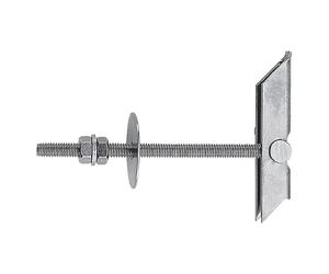 ANCORA A SOFFITTO ACCIAIO CON BARRA E DOPPIO DADO KD 6 M6 x 100 mm 25 PZ