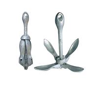 BTK Ancora ad Ombrello Pieghevole in Acciaio Fuso zincato Perfettamente Bilanciata da 0.7 kg - 1.5 kg - 2.5 kg - 3.2 kg - 4.0 kg - 6 kg - 12 kg per Barca Ancoraggio (2,5 kg)