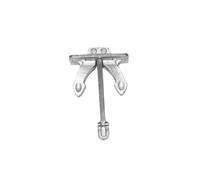 Ancora Barca Simulazione RC Mini Zinco Metallo 45x28mm Pezzo Assemblato | Corpo lega zinco,decoro nave scala,montaggio manuale diy,costruzione modello marino