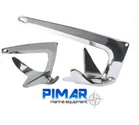 ANCORA BARCA TREFOIL BRUCE TRIDENT IN ACCIAIO INOX 15 Kg AISI 316 NAUTICA