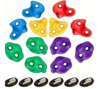 Ancora da arrampicata in plastica per giovani scalatori da utilizzare all'aperto per allenamento della forza, coordinazione e impegno attivo
