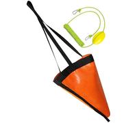 Ancora da Barca Kit Ancora Galleggiante Ancora a Vela Barca Accessorio Gonfiabile in PVC Nylon con Corda per Pesca Canoa Kayak Pontone Yacht Na, Corda Verde, 18inch