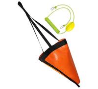 Ancora da Barca Kit Ancora Galleggiante Ancora a Vela Barca Accessorio Gonfiabile in PVC Nylon con Corda per Pesca Canoa Kayak Pontone Yacht Na, Corda Verde, 24inch