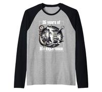 Ancora Faro Bussola 35° Compleanno Idea Regalo Maglia con Maniche Raglan