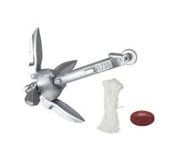 Ancora for barche da 0,7/1,5 kg con corda da 65 piedi e ancora for boa for tavole da paddle for canoe(0.75kg)
