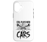 Ancora gioca con auto divertente design meccanico di riparazione auto Custodia per iPhone 16