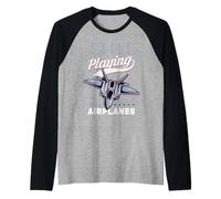 Ancora giocando con gli aeroplani Maglia con Maniche Raglan