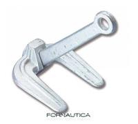 ANCORA HALL ZINCATA KG 2.8 BARCA GOMMONE - ANCORAGGIO - NAUTICA - FONDALE SABBIA