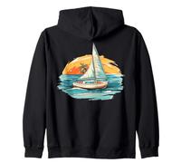Ancora nautica da marinaio - Vela a vela con pittura semplice Felpa con Cappuccio