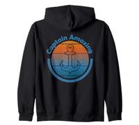 Ancora Nautica retrò Vintage | Captain Amazing Sailing Felpa con Cappuccio