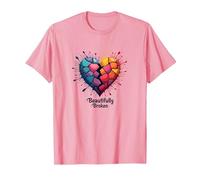 Ancora Nonostante Le Rotture: Colorful Crayon Burst per Dreamers Maglietta, Uomo, Rosa, L