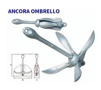 ANCORA OMBRELLO RICHIUDIBILE IN ACCIAIO FUSO 4 KG BARCA GOMMONE ORMEGGIO
