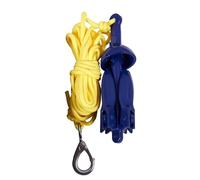 Ancora pieghevole for barche a remi a 4 denti Kit di ancoraggio for piccola barca Kit di corda for canoa Barca a vela Moto d'acqua Accessori da pesca