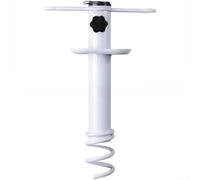 Ancora Sabbia per ombrellone 35mm per vite Elicoidale Ferro Ancora | per vite a spirale, ferro per robusto, pali fino a 35mm, antivento 50 per mph, spiaggia giardino