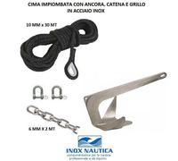 ANCORA TREFOIL BRUCE IN ACCIAIO ZINCATO PER ORMEGGIO BARCA KG 5-7,5-10-15-20