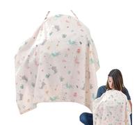 Ancora un tessuto in silenzio di cotone a base di gemelli Apron con schermata per la privacy | Copertura leggera e multifunzionale per l'allattamento al seno per in viaggio, passeggiate ed estate