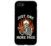 Ancora una pagina Scheletro che legge le fiamme degli amanti dei libri Custodia per iPhone SE (2020) / 7/8