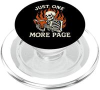 Ancora una pagina Scheletro che legge le fiamme degli amanti dei libri PopSockets PopGrip per MagSafe