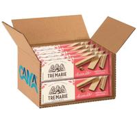 Ancora Uno Gianduia Nero Wafer Farciti con Crema di Nocciola e Granella di Nocciola per tre marie 140g [BOX da 10 Confezioni]