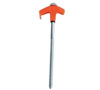 Ancoraggi a vite da terra, per a vite | Pali in metallo per il terreno che si illuminano al buio, 20 cm,filettati antivento, a, da campeggio per tende da sole, campeggio all'aperto, tettoie, giar