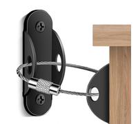 Ancoraggi da parete in acciaio inox anti punta per mobili, sicure e resistenti alla caduta, per la prevenzione della caduta dei bambini, 2 pezzi