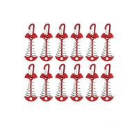 Ancoraggi Deck 12 Lega Alluminio Anti-Scivolo Ancoraggi Deck | Design fishbone unico, inserimento per facile, niente forature, montaggio , rimozione semplice(red)