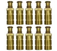 Ancoraggi di sicurezza in ottone per piscina per calcestruzzo e pavimentazione, foro da 3/4", lunghezza 1-5/8", resistenti alle intemperie, compatibili con la maggior parte delle principali marche (10