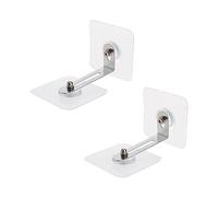 Ancoraggi Mobili Antiribaltamento senza Fori, 2 Set, Ferro | Argento, Formato Piccolo 3, 2cm, per Ambiente Ragazzo Ragazza e Animali Domestici