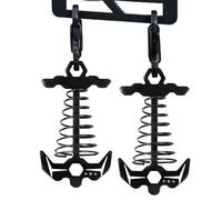 Ancoraggi per ponte, pali per tenda in lega di alluminio, 8,4 x 4,8 x 3 cm, chiodi a lisca di pesce con gancio a molla, antivento, escursionismo, campeggio, canottaggio, attrezzatura da esterno per