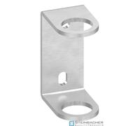 Ancoraggio a parete in acciaio inox per montante 42,4mm, 130x60x6mm, V2A