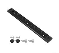 Ancoraggio a sgancio rapido, 30 cm, L, con anello di fissaggio con bullone a molla, punto di ancoraggio in lega di alluminio, per fissaggio di rimorchi per camper, pick-up camion (nero, 350 mm)