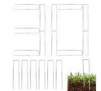 Ancoraggio a terra - 15 cm zincato | da giardino - Perni da giardino per esterni Paletti a U da - Confezione da 30 Ancoraggi da teerra per decorazioni per il controllo delle e