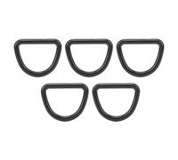 Ancoraggio ad anello a D per carichi pesanti |5 fascette in plastica per kayak/barca/canoa |Anello a D di lunga durata per attività all'aperto |Fissaggio sicuro della cinghia (Black)