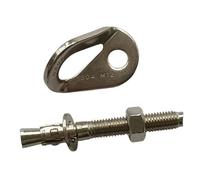 Ancoraggio da Arrampicata Piastrina di Sicurezza Spit con Gancio Bullone a Espansione Punto Fisso in Acciaio Inossidabile Adatto per Alpinismo E Spel, M12