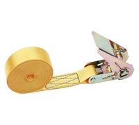 Ancoraggio della cinghia di carico, Cinghie di fissaggio con fibbia da 3 metri for auto, moto, bici, corda traino in metallo, cricchetto resistente for bagagli(Yellow)