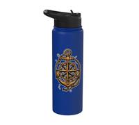 Ancoraggio nautico nave terra ormeggio oceano Stainless Steel Insulated Water Bottle