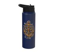 Ancoraggio nautico nave terra ormeggio oceano Stainless Steel Insulated Water Bottle