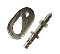 Ancoraggio per Arrampicata a Punto Fisso con Piastra E Bullone di Espansione in Acciaio Inossidabile per Un'installazione Rapida E Semplice Adatto, M8