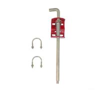 Ancoraggio per cancello della fattoria per bullone di canna 44,5 cm robusto custode per asta di goccia ruggine per prova dispositivo di sicurezza per cancello di campo